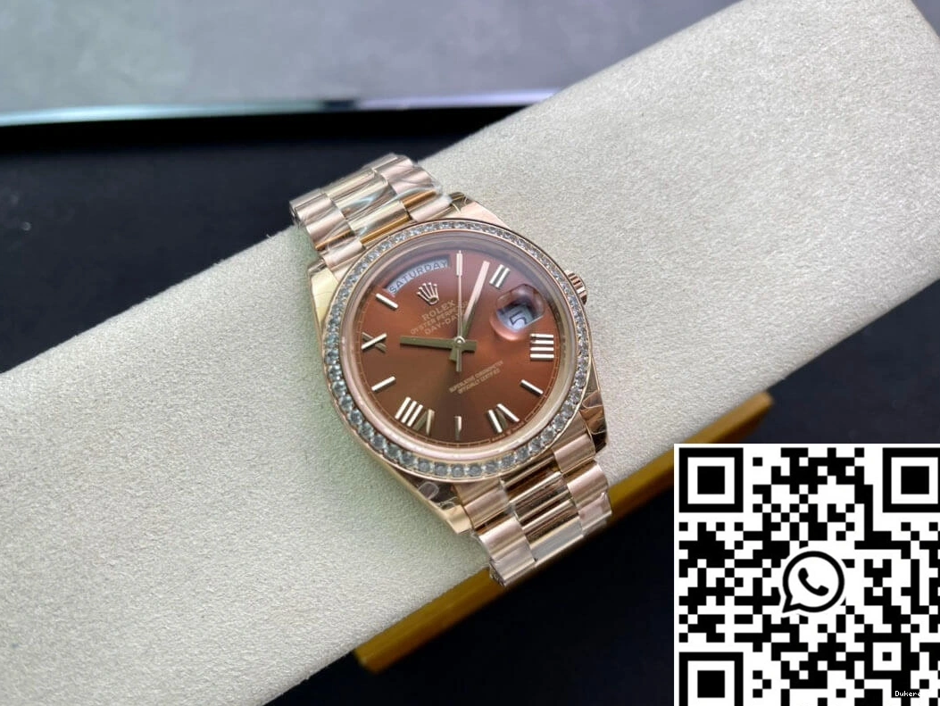 EW M228345RBR-0009 Rolex Factory Gold Rose Date Day 0115